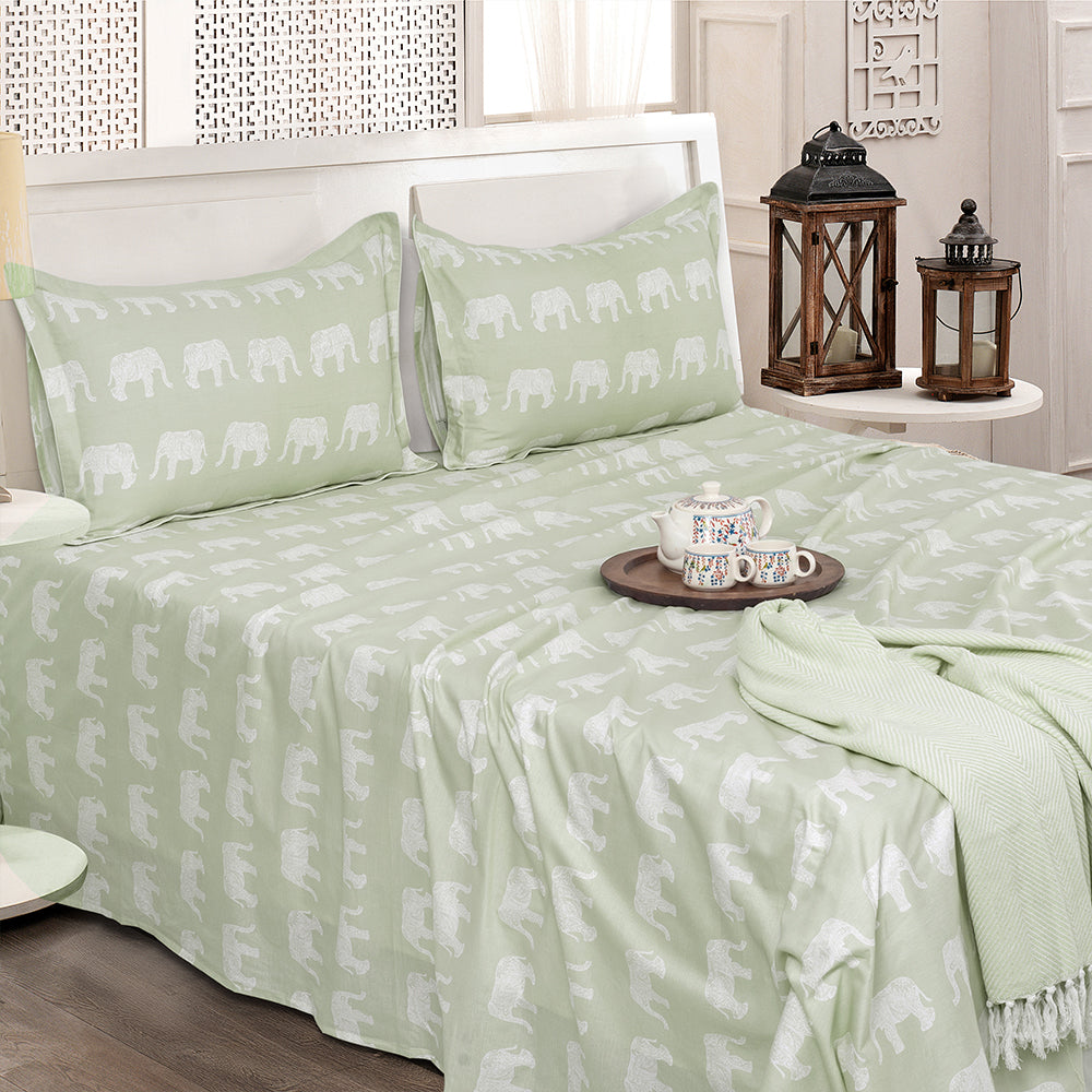Cotton Muse Pure Farm Cotton - 300 TC Block Print