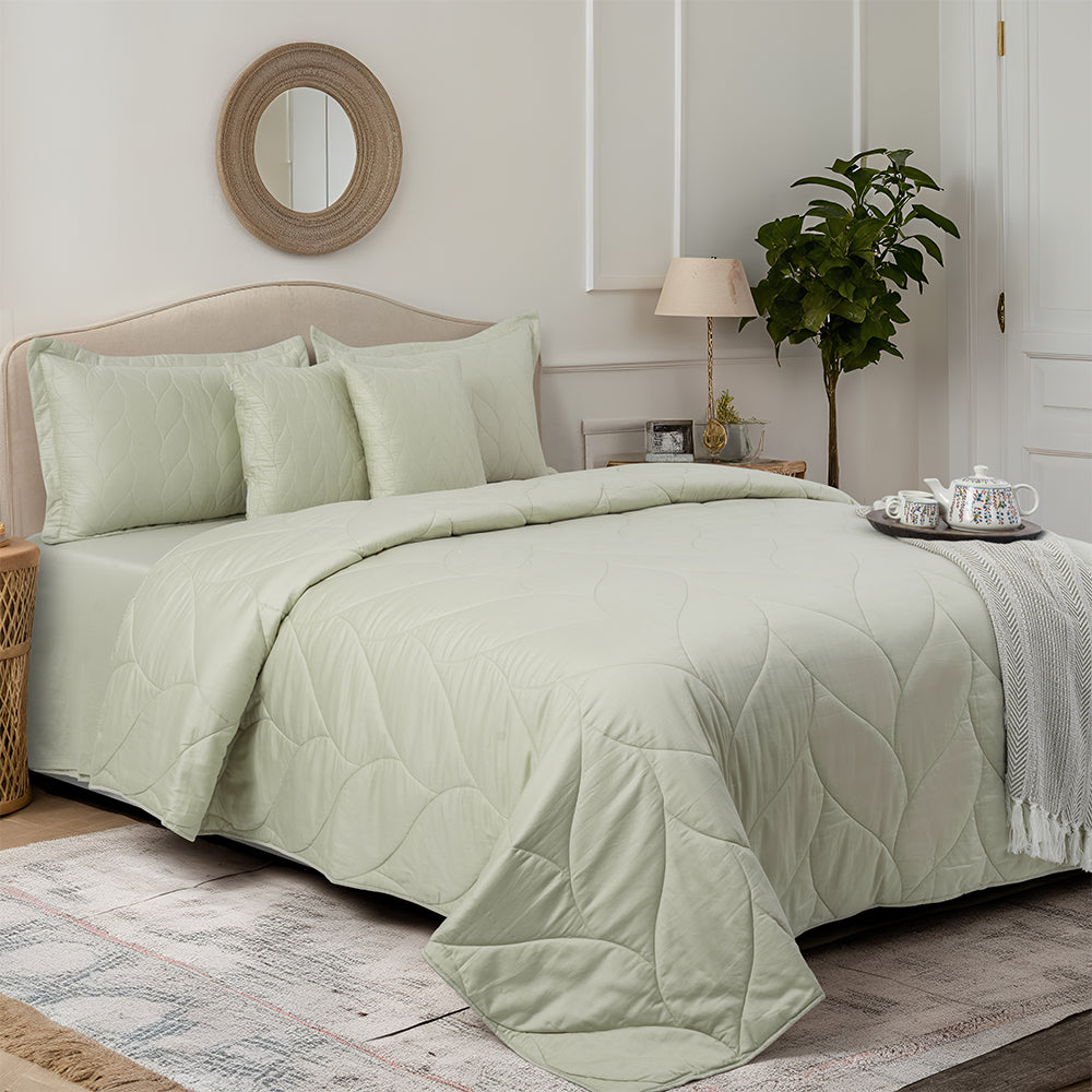 The Loomsville Suite Pure Farm Cotton - All Season elegant comforter set - 350 TC