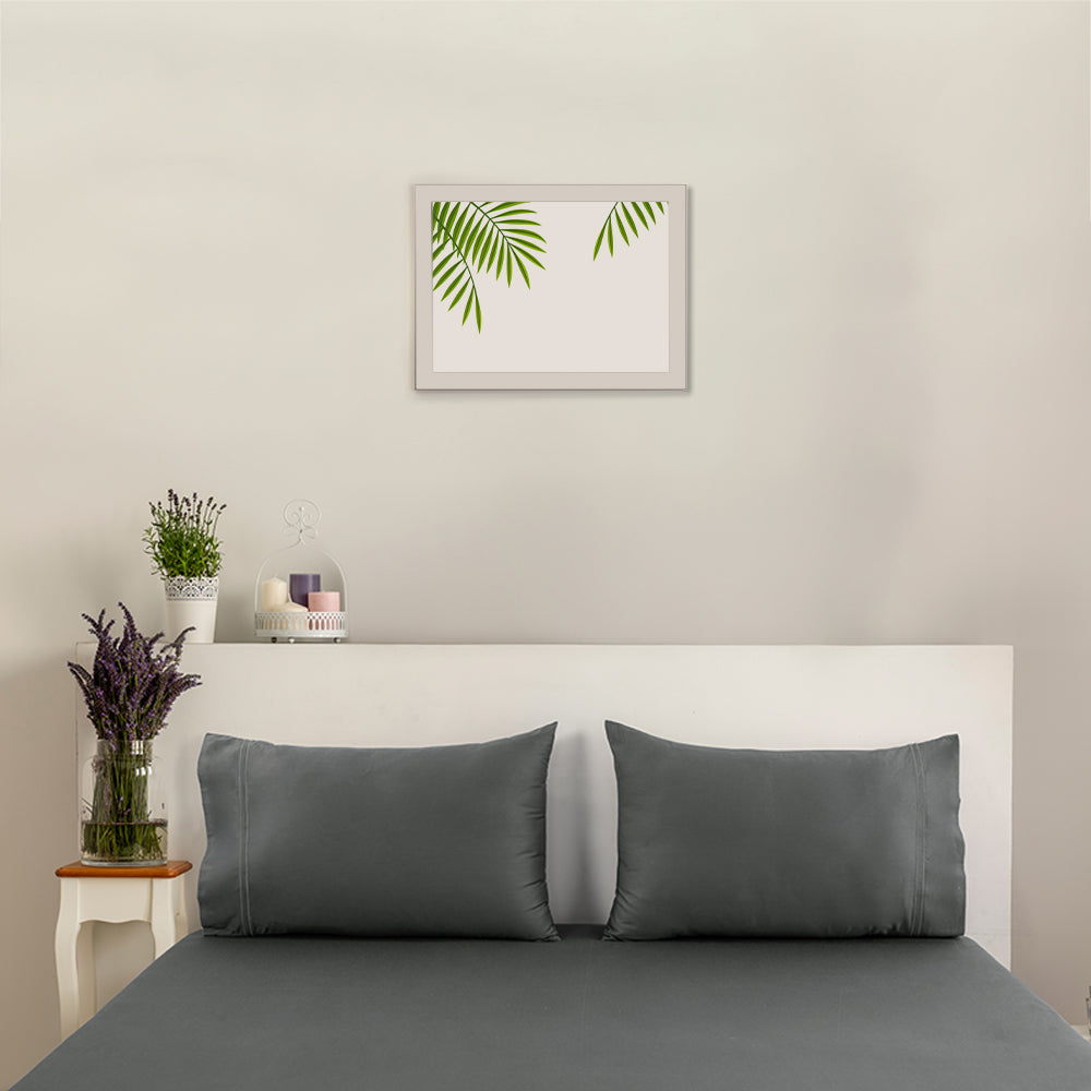 Empress Edit Pure Farm Cotton - 400 TC Plain with Chic Pillow embroidery