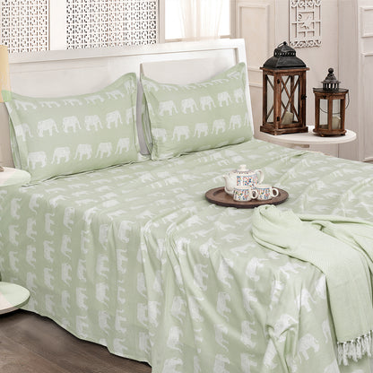Cotton Muse Pure Farm Cotton - 300 TC Block Print