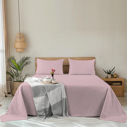 Empress Edit Pure Farm Cotton - 400 TC Plain with Chic Pillow embroidery