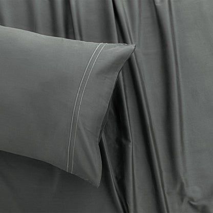 Empress Edit Pure Farm Cotton - 400 TC Plain with Chic Pillow embroidery