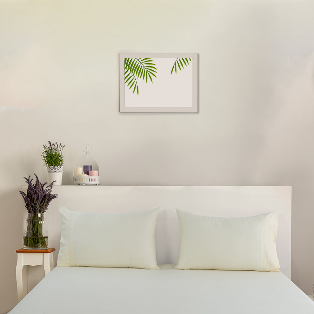 Empress Edit Pure Farm Cotton - 400 TC Plain with Chic Pillow embroidery